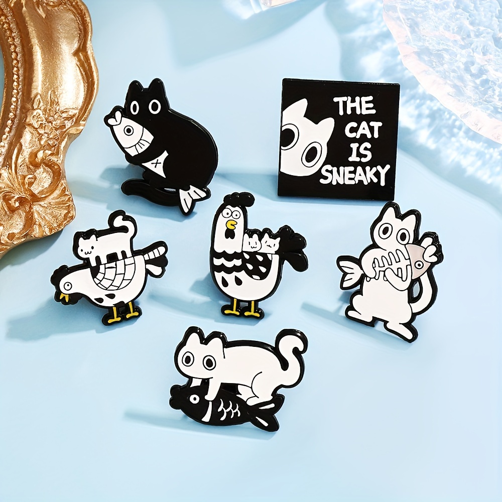 lindo conjunto broches animales dibujos animados pines - Temu Chile, image size:1000x1000