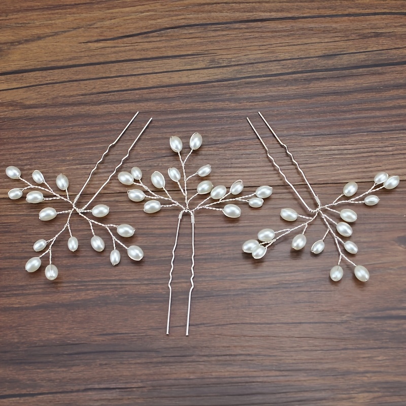Image of 3pcs Set Branch Hair Comb, Light , Bridal Wedding Updo Hairdressing, Suitable For Daily Outing And Travel. Perfect Gift For Women