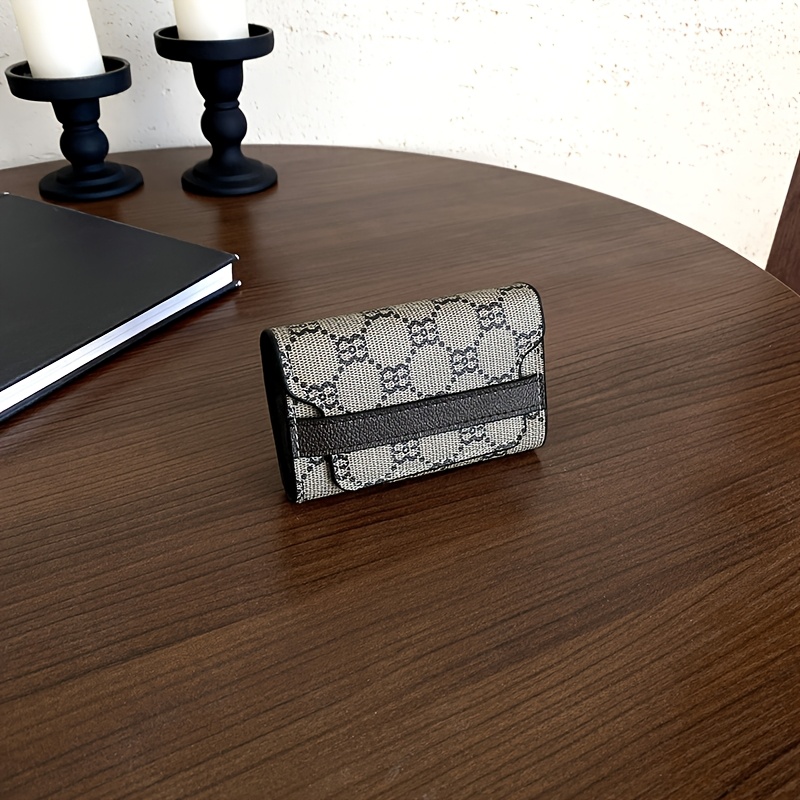 Image of Women's Short Multi-card Slot Coin Purse Fashion Retro Short Wallet Anti-theft Credit Card Bag Id Holder Gift