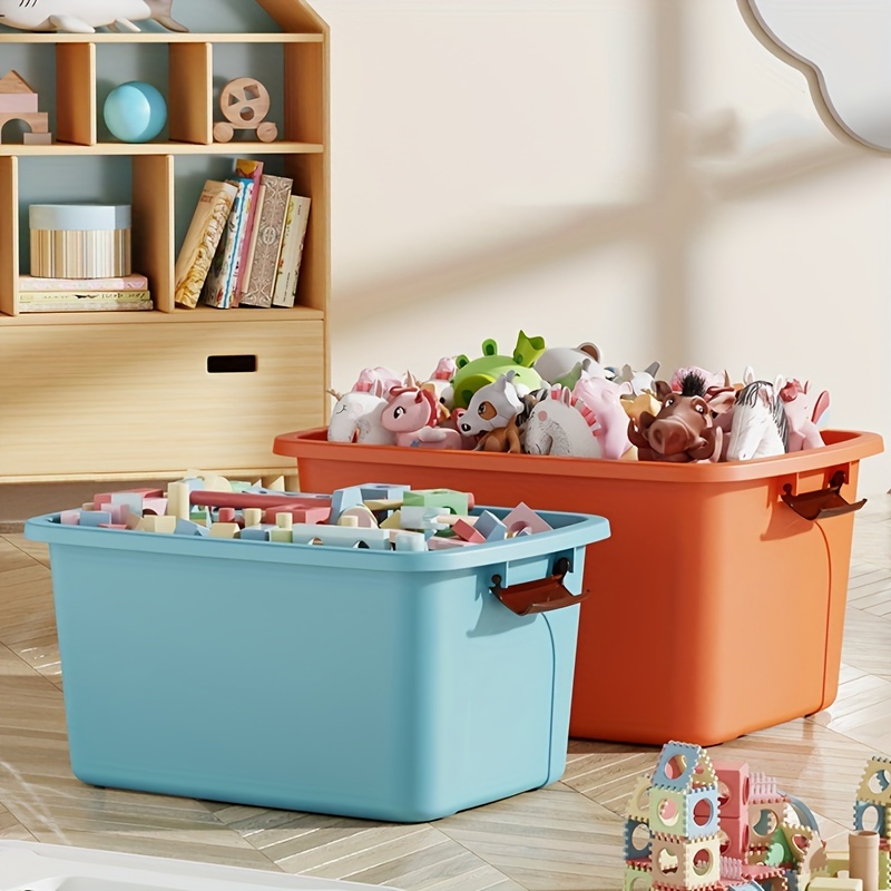 6 Contenitori In Plastica Trasparente Con Coperchio Verde – Impilabili Da 4 Litri – Organizer Per Giocattoli E Artigianato - 2