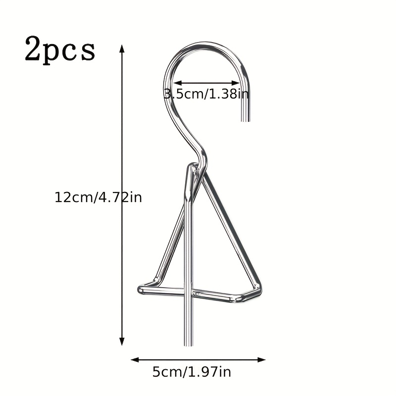 E-shop 2/10 Stück Rote Keramik-Blumentopfhaken, Gartenbau-Pflanzen-Keramik-Blumentopfhaken, Edelstahlhaken,