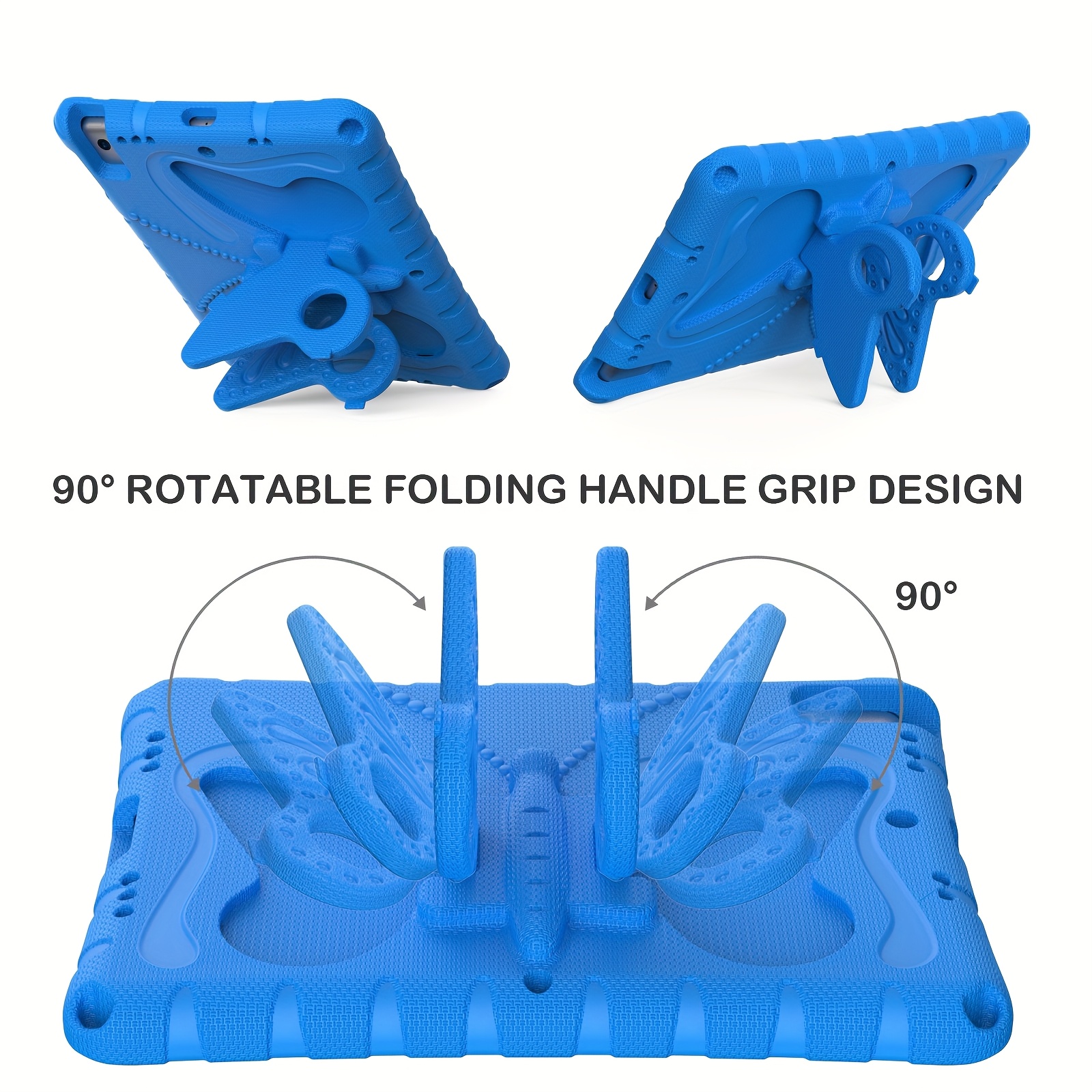 [iPad Case with Stand] Case for iPad 9th 8th 7th Generation 2021/2020/2019 Tablet, for iPad Pro 10.5 & for iPad Air 3 Protective Case, EVA Shockproof Tablet Case with Butterfly Stand for iPad 10.2/10.5 Inch