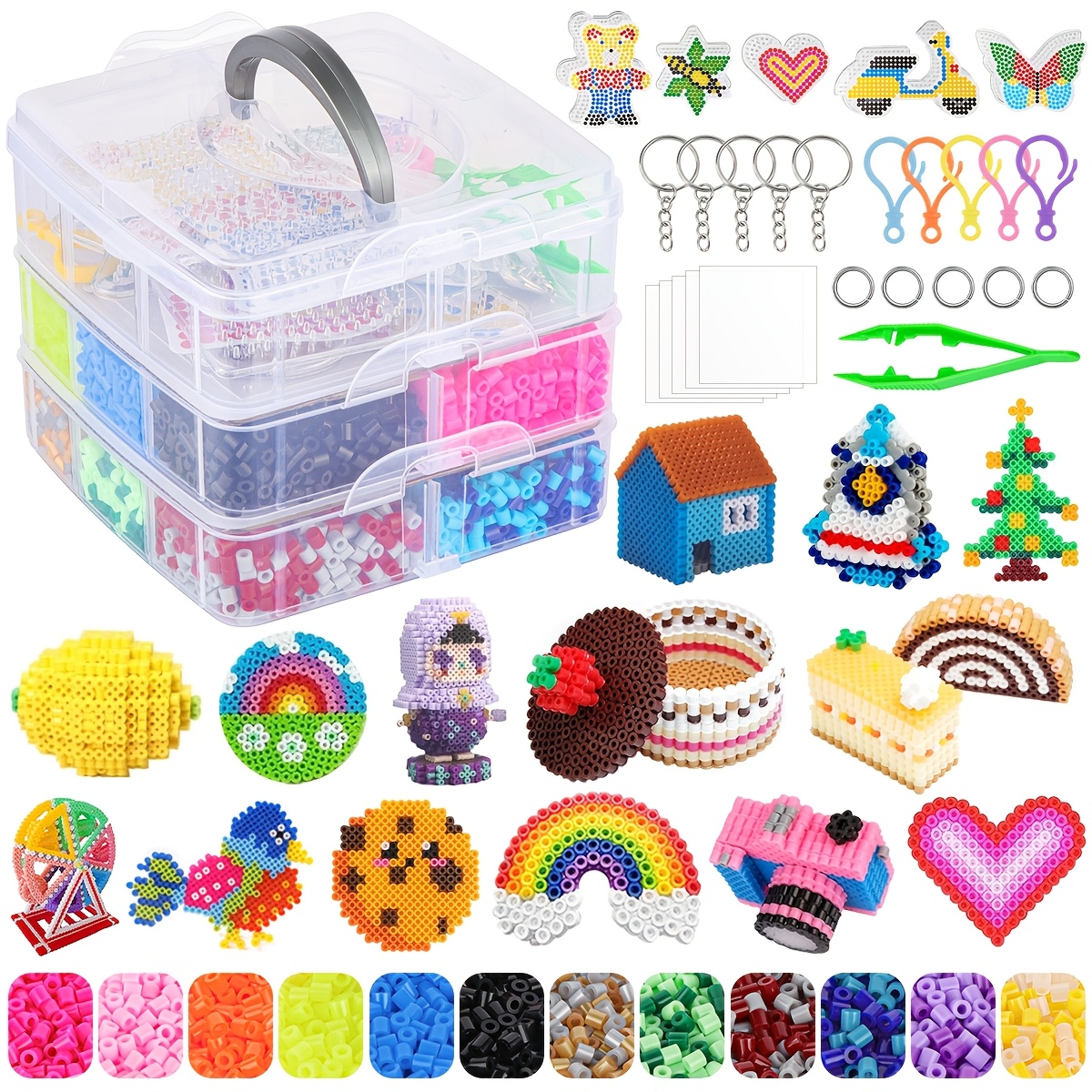 8400pcs fuse beads set 18 colors 5mm fuse beads set Temu Bahrain