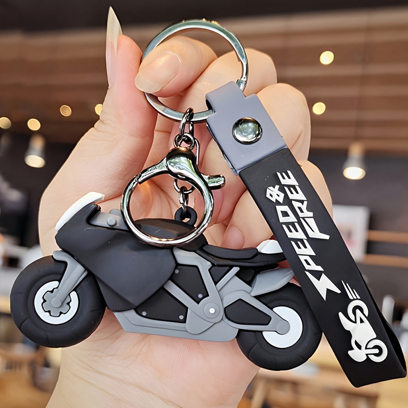 *'s Sports Motorcycle Keychain, Creative Cool Bike Key Ring, Silicone  Sporty Key Holder For Backpack Orna*t