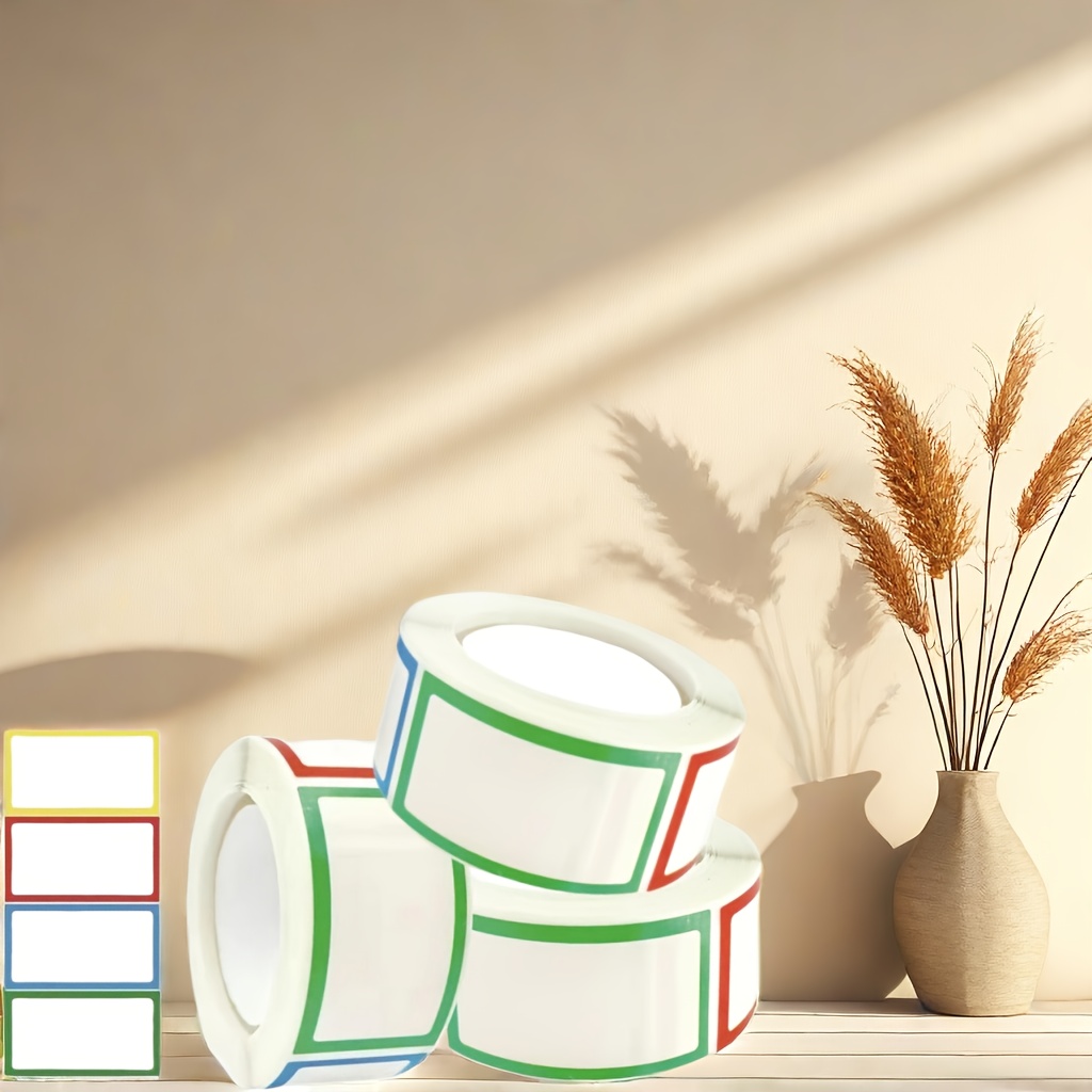 Self adhesive Paper Name Label Stickers 750 Total Labels Temu