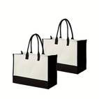 stylish blank handbag with diy design large capacity shopping bag for wedding gifts outing and commuting versatile date