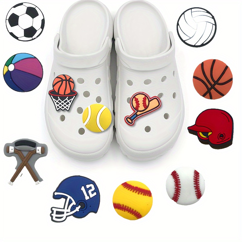 

14pcs Adorable Cartoon Shoe Charms Set - Sturdy, Easy-to-attach Decorations For Young Ones' Footwear - Ideal Party Favors & Gifts