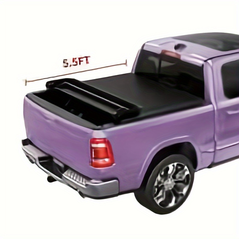 

5. 5ft 4 Fold Tonneau Cover Bed For Ford F150 F- 150 2015- 2024 Truck Bed W/ Lamp