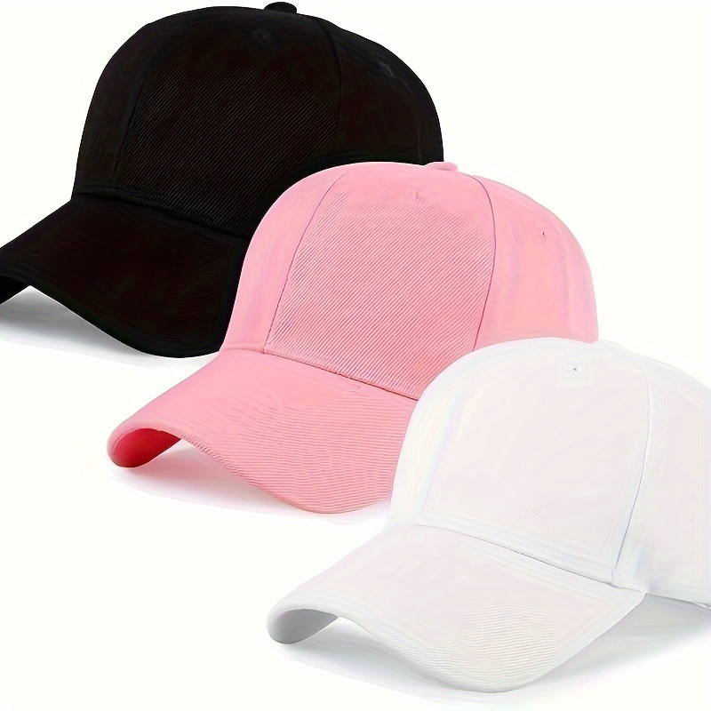 TEMU High-quality Student Sun Hats For Promotion Activities, Embroidered Outdoor Sports Baseball Caps
