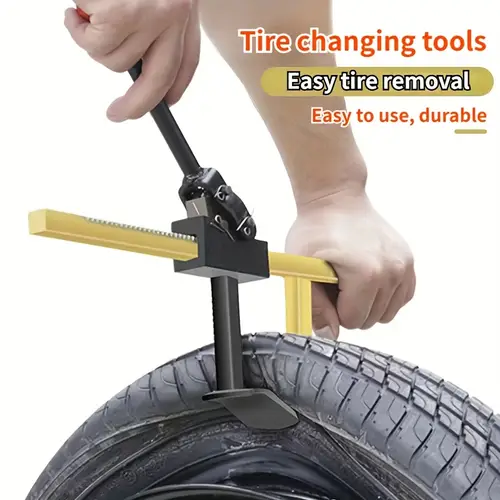 1pc heavy duty manual tire changing tool durable high strength steel multi purpose with protection for tubeless tires ideal for tire removal and installation