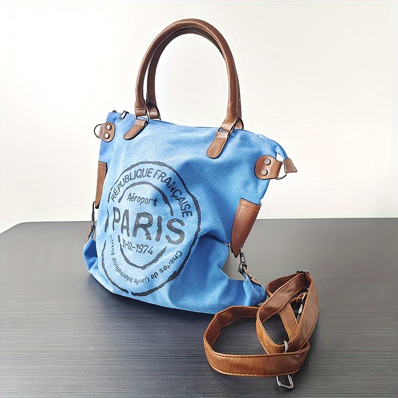 

Women's Large Canvas Tote With Zipper Crossbody Bag, Laptop Shoulder Bag, Tote Bag, Oversized Capacity Tote Bag