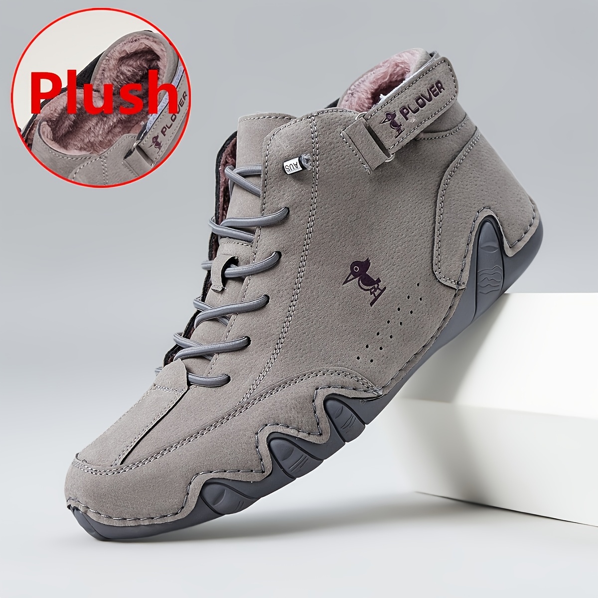 Men's Autumn Winter Outdoor Casual Hiking Boots, Warm Fashion Shoes