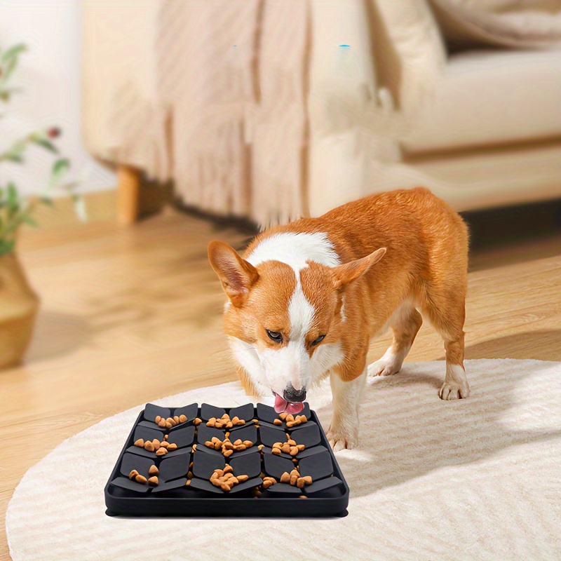 

1pc Silicone Dog Snuffle Mat & Slow Feeder - Interactive Training Pad With Suction Cups, Promotes Habits For All Dog Breeds,