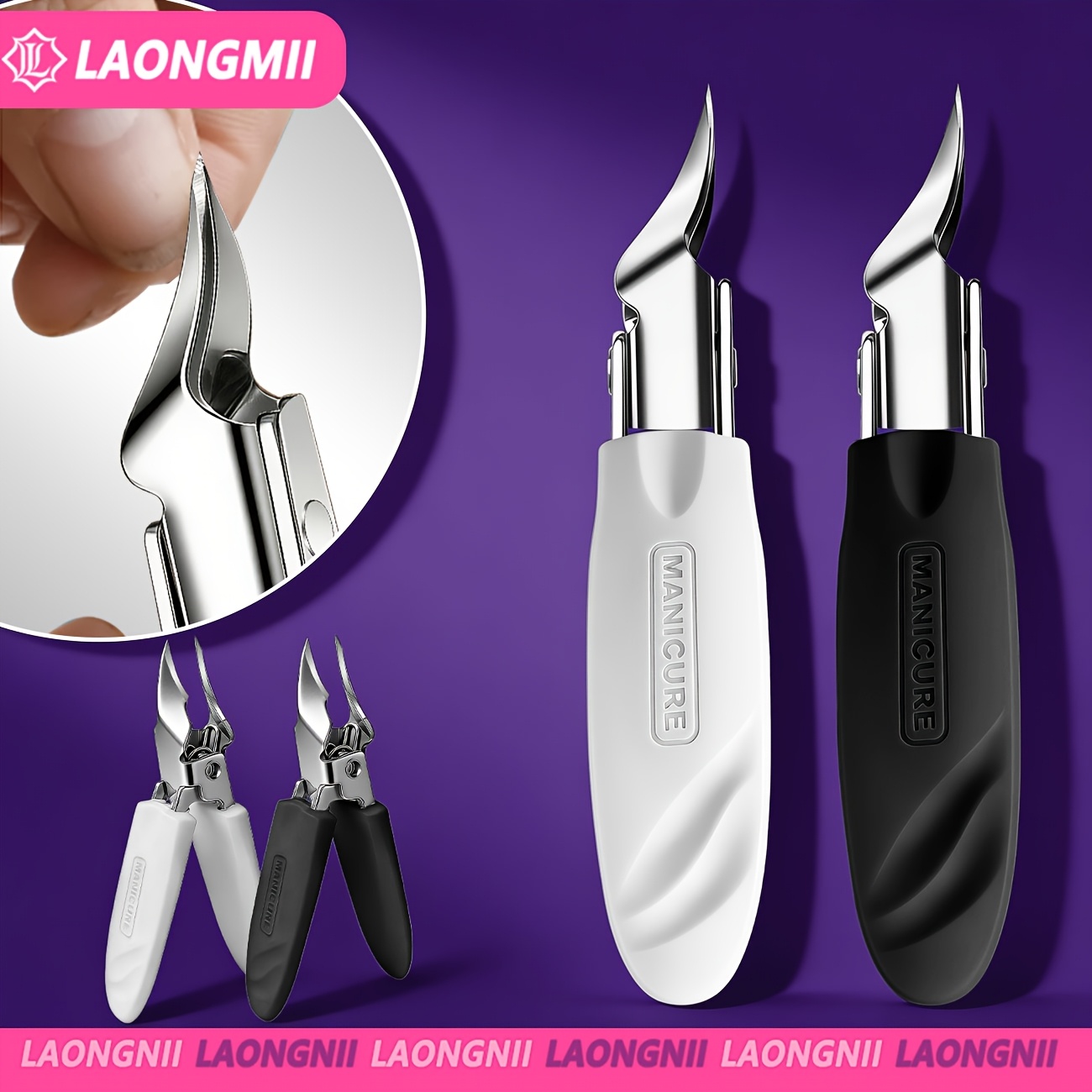   slant tip nail clipper set anti   suitable for thick   and toenails   designed for   care slant tip nail clippers nail scissors