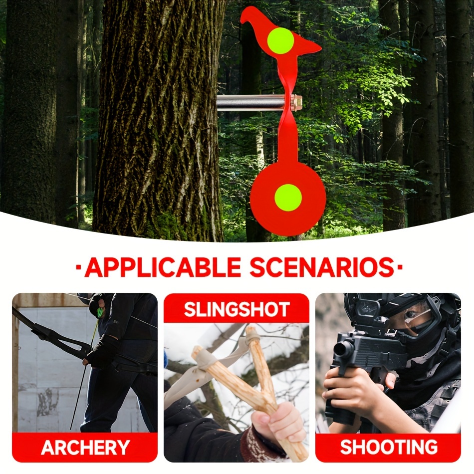 Portable Rotating Target with Animal Pattern for Shooting Practice