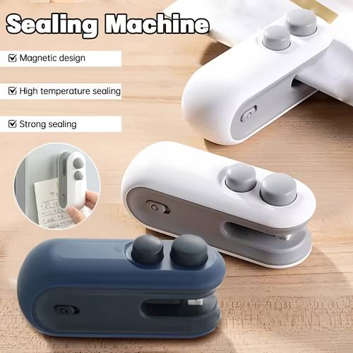 sigilator automat pentru pungi de gustări, instrument magnetic portabil de sigilare, funcționare alimentat usb, potrivit pentru chipsuri, pungi de cartofi prăjiți, cu cablu de încărcare, instrument de sigilare pentru depozitarea alimentelor, gadget modern de bucătărie, sigilator