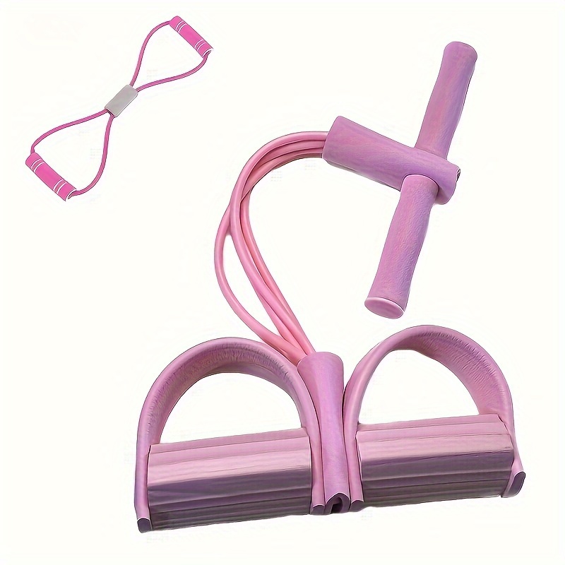 

2pcs/set, Pilates And Pedal Puller, Yoga Tension Rope, For Strength Training, Sit Ups, Gym Fitness Exercise, Body Shaping