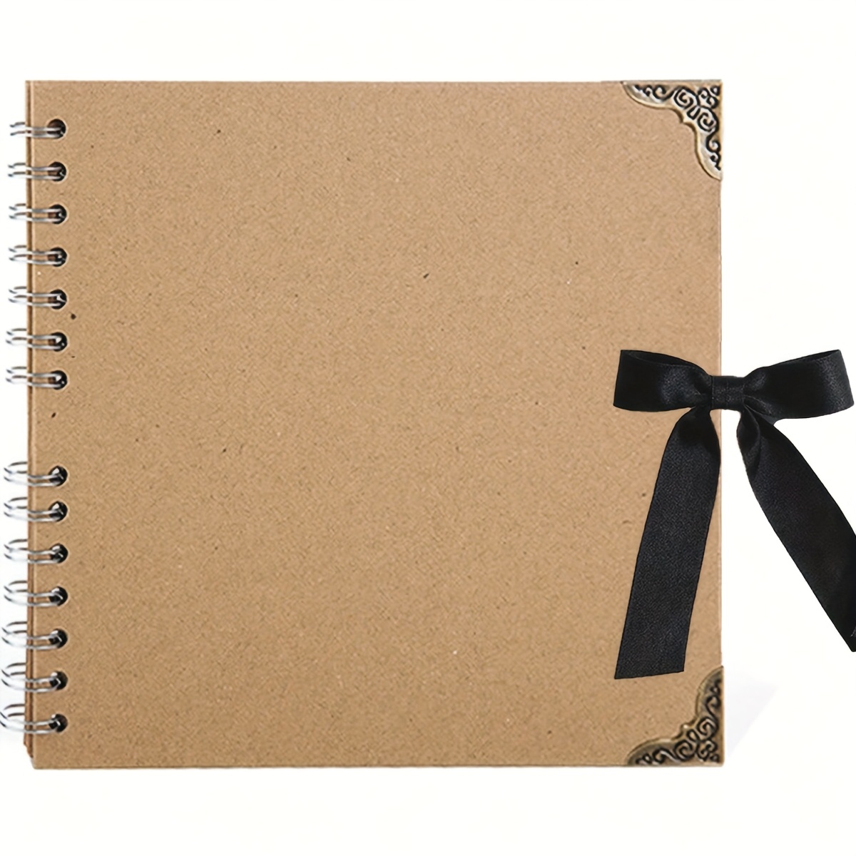TEMU 1 Scrapbook Album, 60-page Blank Scrapbook, Paper Photo Album, Hardcover Scrapbook For Birthdays And Holidays, Craft Projects, Family Diy,