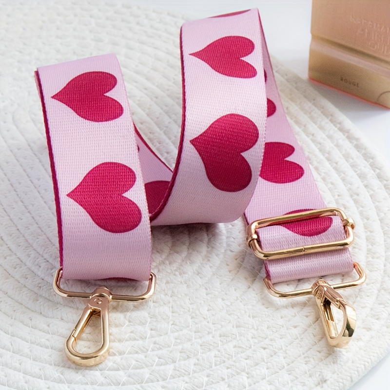 TEMU Adjustizable & Detachable Heart-patterned Backpack Strap - Replacement Shoulder Strap Suitable For Travel,, For Photography Gear - Durable Strap With Closure, Ideal Gift For,, (unisex)