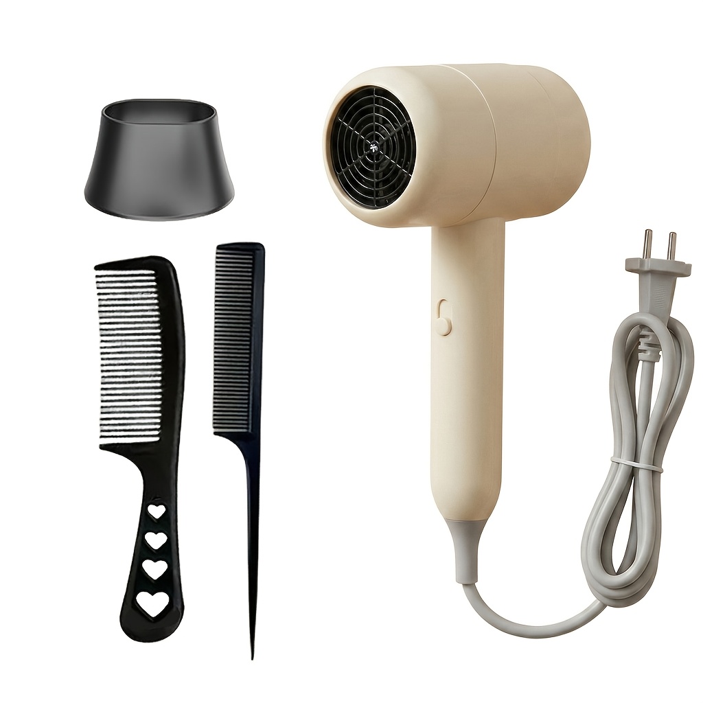 TEMU Secador de pelo profesional de 2100W, soplador de velocidad, secado rápido, aire frío y caliente, nivel de ruido, con concentrador y peine,