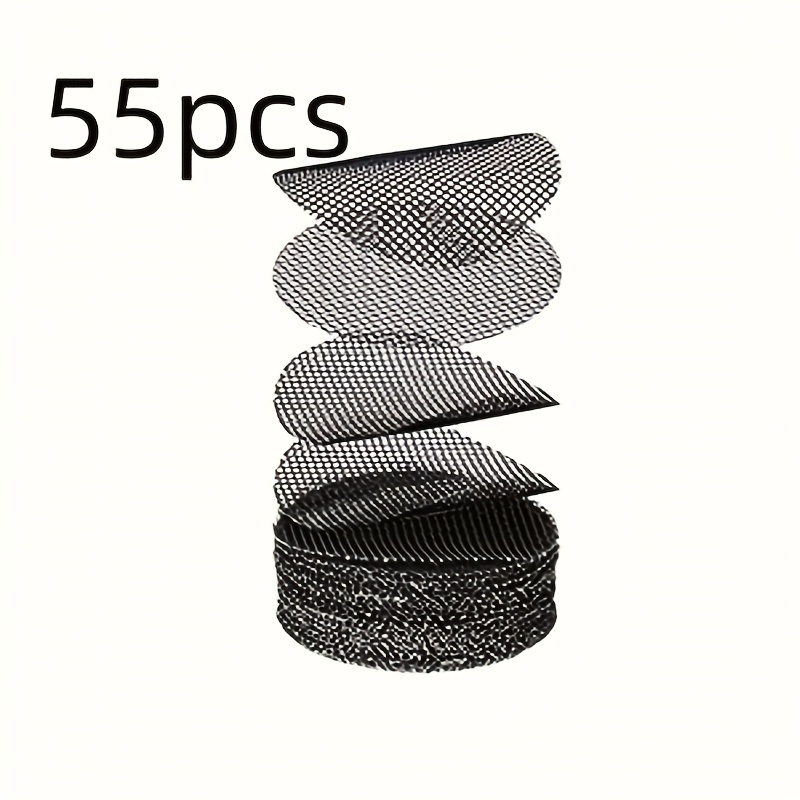 TEMU 55pcs Of Mesh Drainage Screens For Flower Pots- Stops Soil From Escaping, Enhances Drainage And Air Flow, Bonsai, Indoor And Outdoor Plants,
