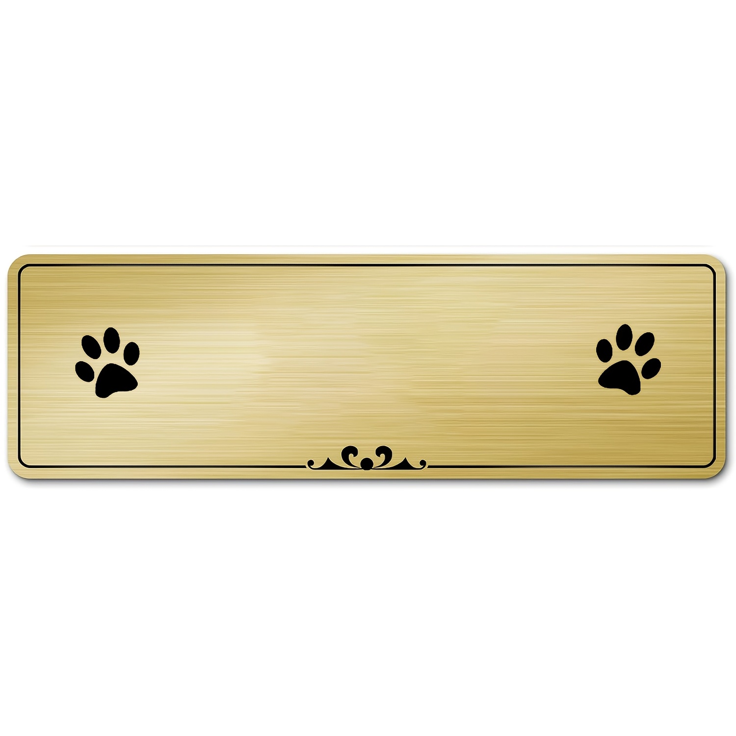 TEMU [customized] 1pc Engraved Custom Name Plate With Adhesive Backing - Stainless Steel Personalized Memorial Plaque, Name Tag - Decorative Name