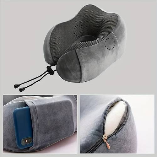 u shaped travel pillow neck support soft car plane cushion