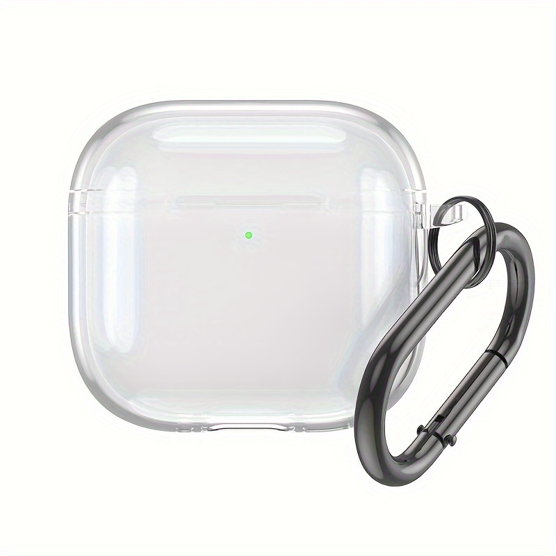 TEMU Високоякісний протиударний чохол сумісний з Airpods 4 захисний чохол Apple Airpods 4 окремий чохол для навушників прозорий мякий чохол для