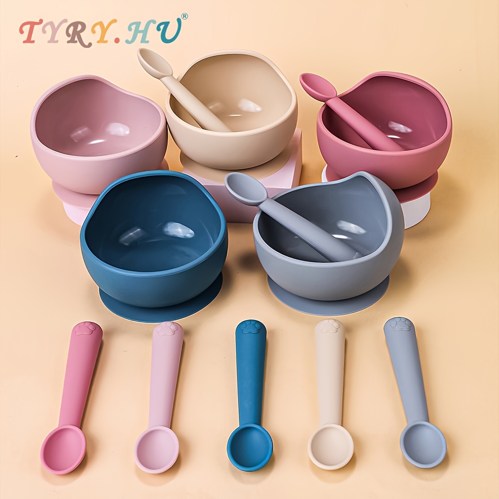 Baby food bowls and spoons discount