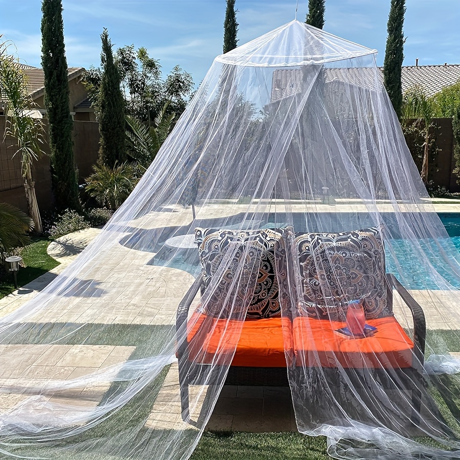 

Extra Large Mosquito Net For Camping & Parties - Fits All Bed Sizes, Lightweight Polyester, Perfect For Indoor/outdoor Use Mosquito Net Outdoor Hammock With Mosquito Net