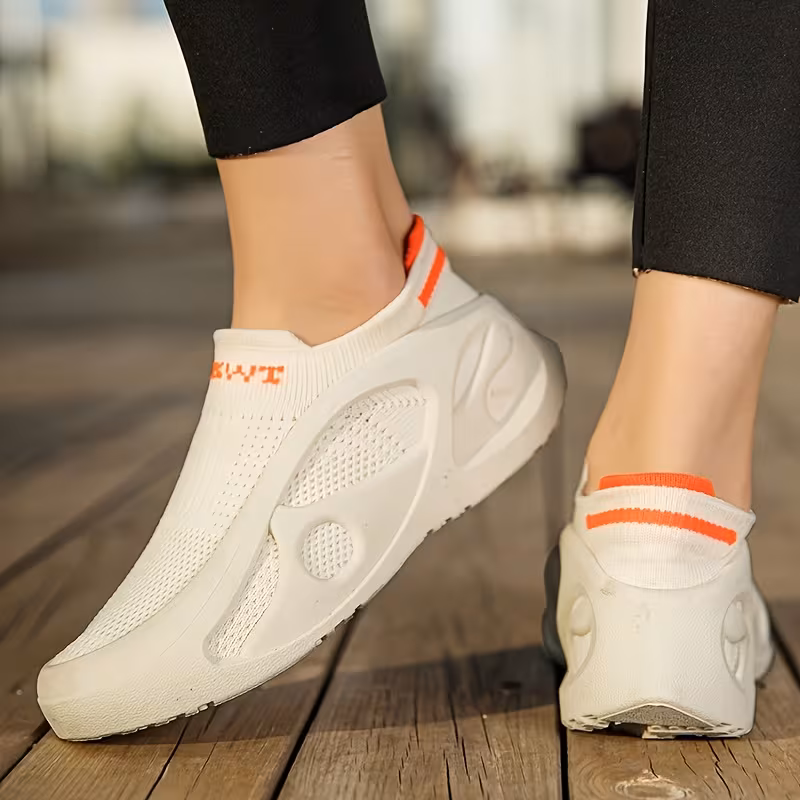 1 paire de chaussures de sport pour femmes taille baskets mode faciles à enfiler décontractées chaussettes chaussures faciles à et à enlever semelle souple respirante chaussures de course adaptées à voyage randonnée baskets style couple 5