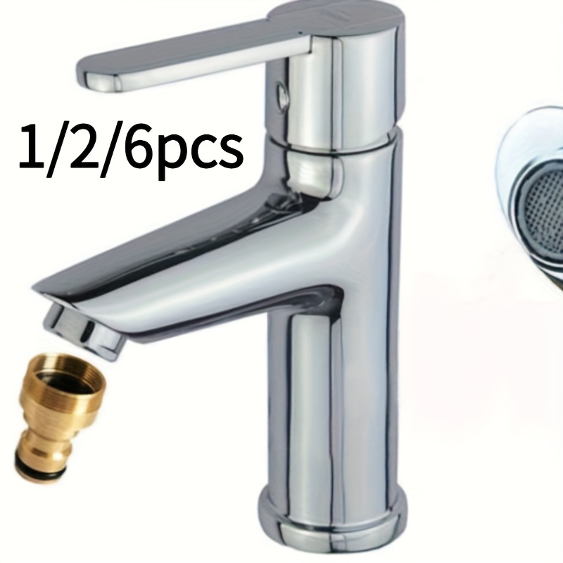 1 2 6pcs brass quick connect garden hose adapter leak proof rust proof faucet adapter convenient and easy watering household nipple adapter