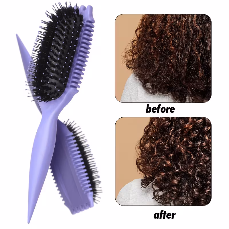 1pc candybrush y hair brush for women nylon bristles resin handle gentle defining and shaping design for fine hair suitable for all y hair types details 3