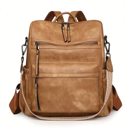large capacity backpack womens european and ladies backpack multi functional backpack set leather goods bags travel bags luggage bags