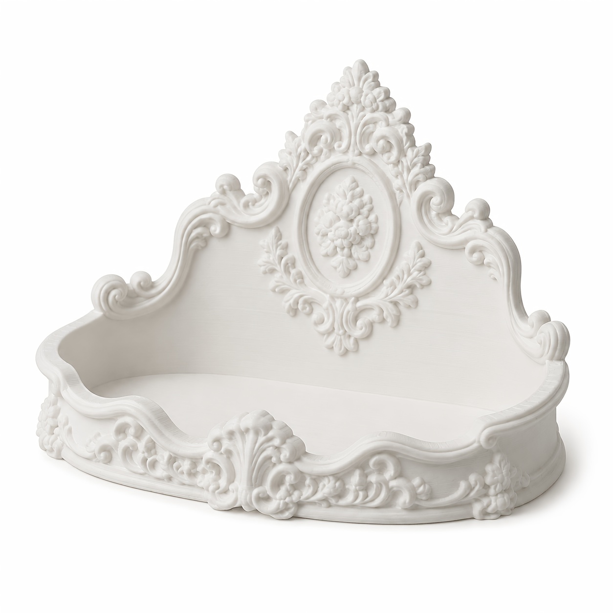 TEMU 1pc 3d Printed Rococo Retro Carved Plastic Tray, Suitable For Keys, Rings, , Jewelry, Earrings, Entryway Cabinet, Bedroom Dressing Table,