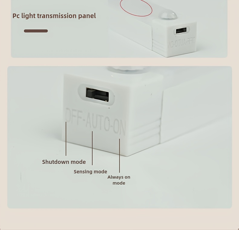200mAh 400mAh Rechargeable LED Motion Sensor Night Light - Street & Area Lighting - Wireless USB Powered, Auto-On Motion Detector, Under Cabinet Lighting, Warm/White Color Options, Perfect for Kitchen, Wardrobe, Dormitory, Hallway, Stairs