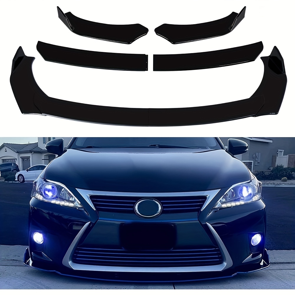 TEMU 4pcs Front Bumper Spoiler Body Kit/ Side Skirt/ Rear Lip Universal