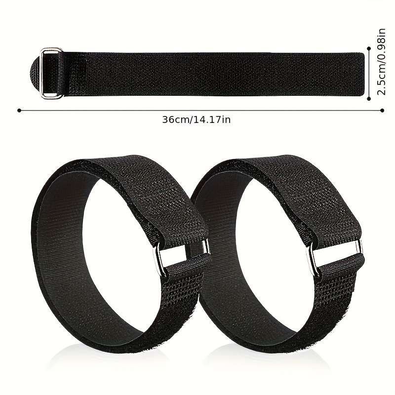TEMU 2pcs Anti-slip Shoe Covers With Adjustable Straps And Ties