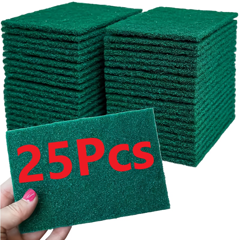 Image of 25/35/45pcs Pack Of Scouring Pads For Home Kitchen Degreasing Dishwashing Pot Mats Anti-scratch Reusable Cleaning Dishcloths