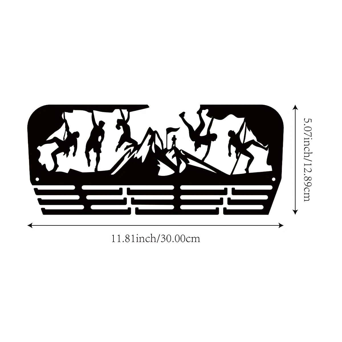 TEMU 1 Pièce Porte-Médailles en Métal pour Escalade, Présentoir à Médailles en Métal, Porte-Médailles et Pinces à Linge, Décoration Murale pour Salon