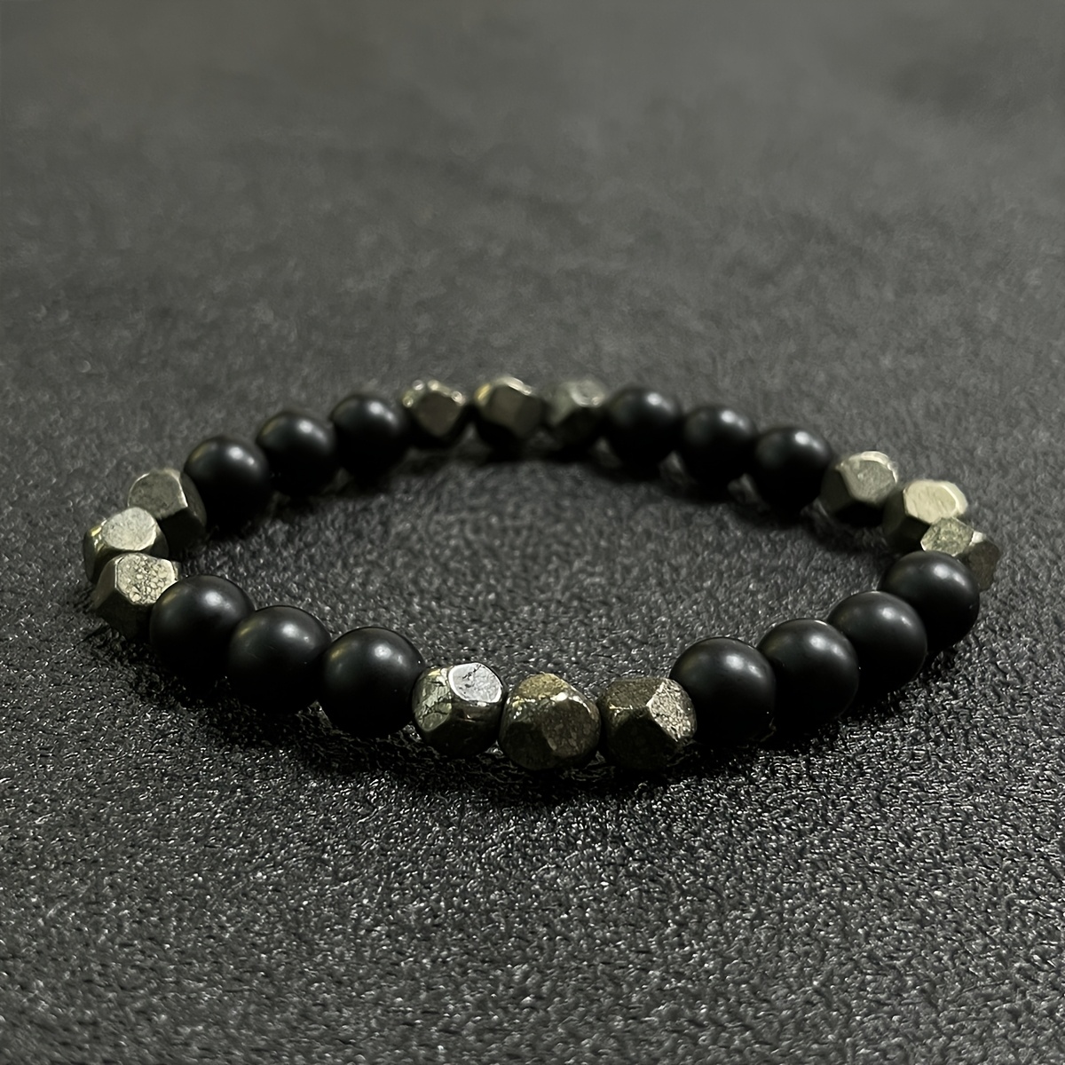 Image of Bracelet, Wealth Bracelet, And Agate Handmade Beads 8mm Round Natural Stone Protection Bracelet And Protection Men's Women's Fashion Vintage Jewelry Additions Gorgeous Holiday Gift For