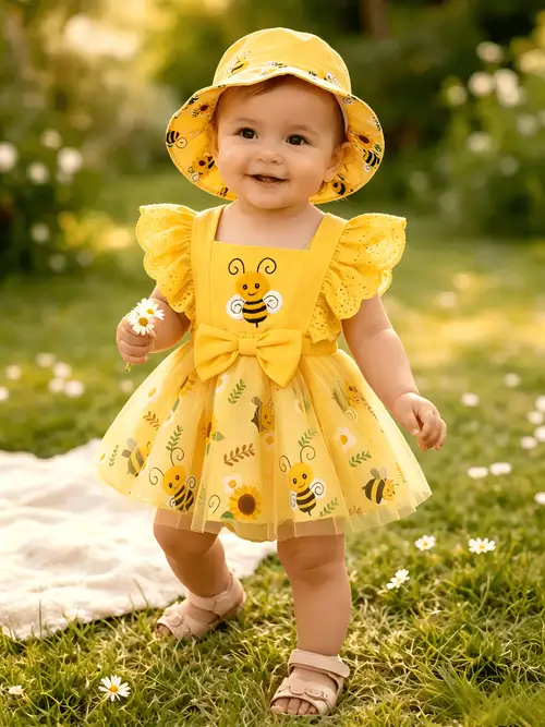 yellow infant dress Girls Tutu Gown Summer Style Kids and Baby Clothing - Flower Girls Dresses or Toddler - Baby Girl Formal Twirl Photoshoot This little dress is super functional with snaps at the neck and the crotch area to make changing a breeze and boasts 2 cute functional pockets. Royal Arches Dress Butter Yellow