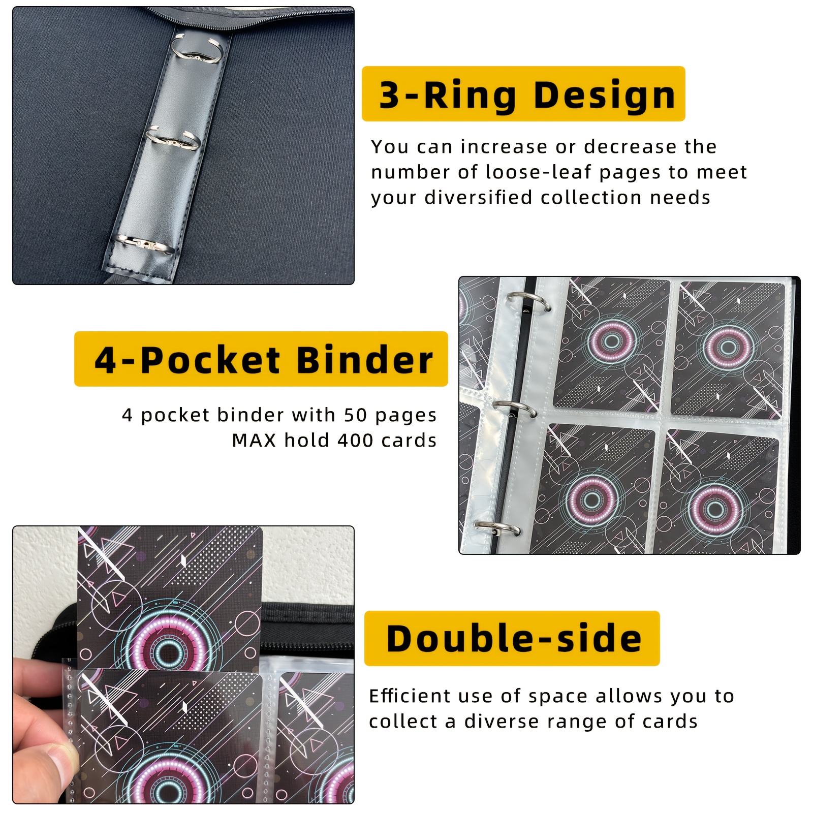 collectible trading card protective sleeves 4-Pocket Strap Binder – Vault X US main image 0