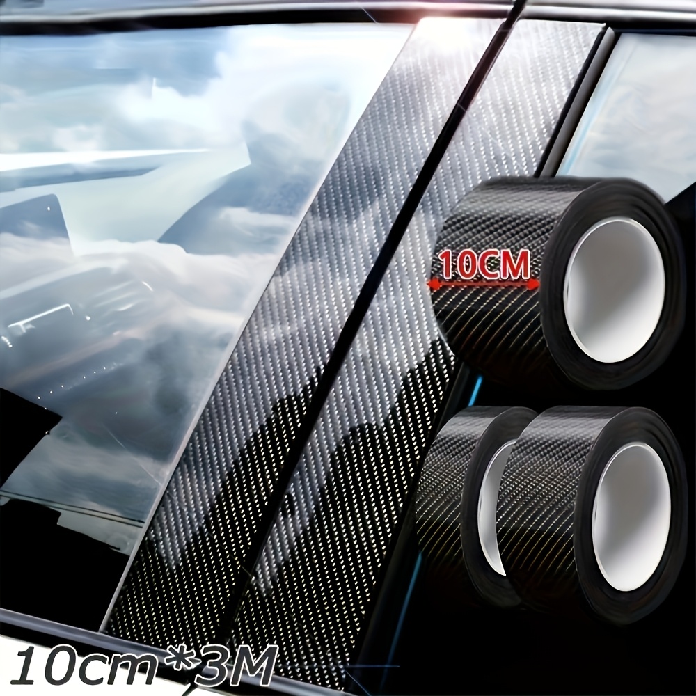 

Carbon Fiber Vinyl Wrap Film, Waterproof Car Decal Sticker, Multi- Adhesive -resistant Protective Film, Interior & Exterior Auto Decor, 10cm X