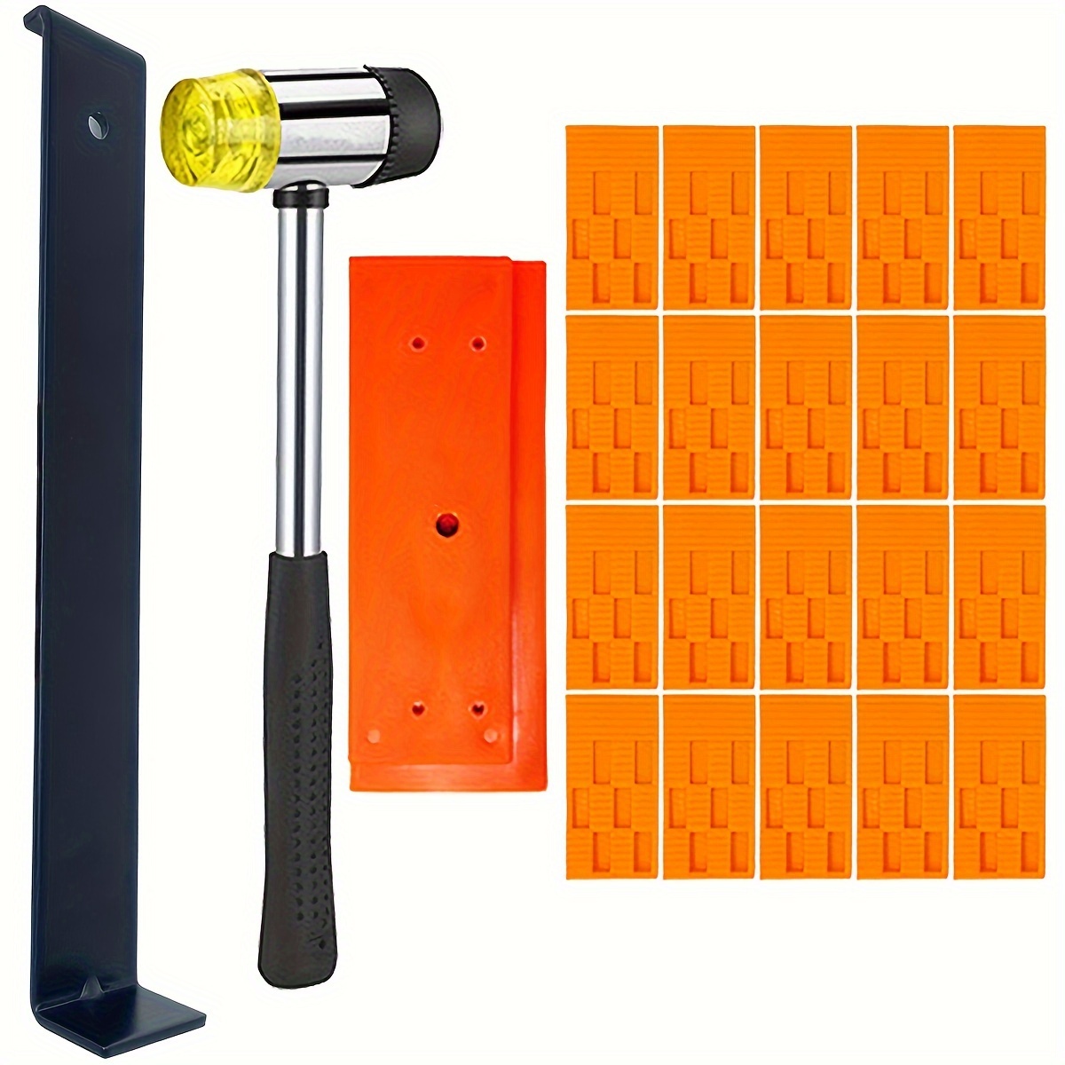 

Professional Wood Floor Installation Kit, 12-, 35mm Hammer, Tapping , 20 Gaskets, Metal & Plastic, Manual Tool, Multi-functional Accessories For Home Renovation