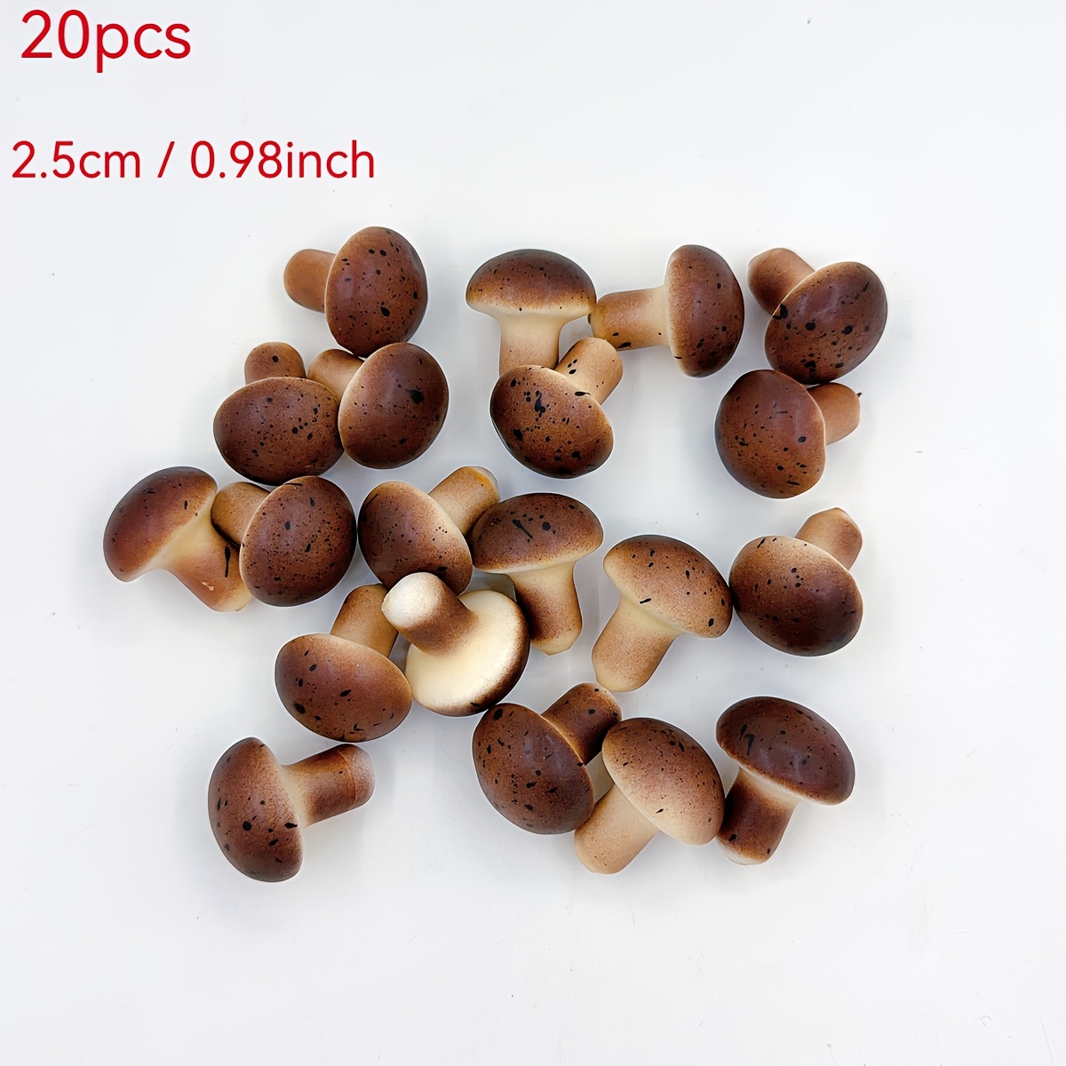 Image of 20pcs Plastic Foam Mushroom Artificial Plant Grass Mushroom Home Garden Decoration, Mini Small Mushroom -2.5cm For Props/home Decoration/photo Shoot Props