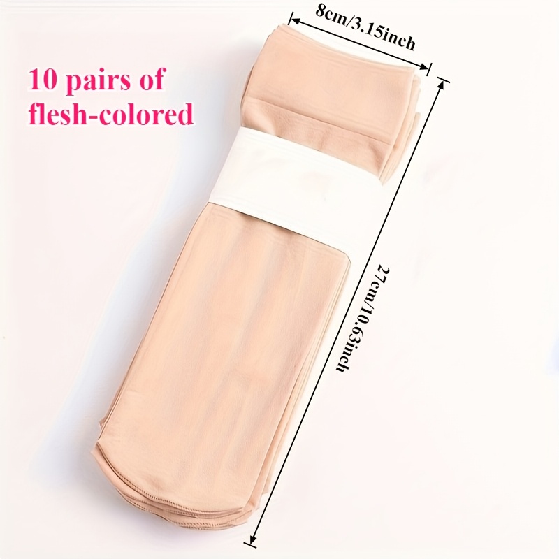 TEMU 20pcs 10 Pairs-ladies' Thick Warm Socks, Soft And Breathable Mid-calf Socks For , Solid Color Comfortable , Casual & Formal Wear, -friendly