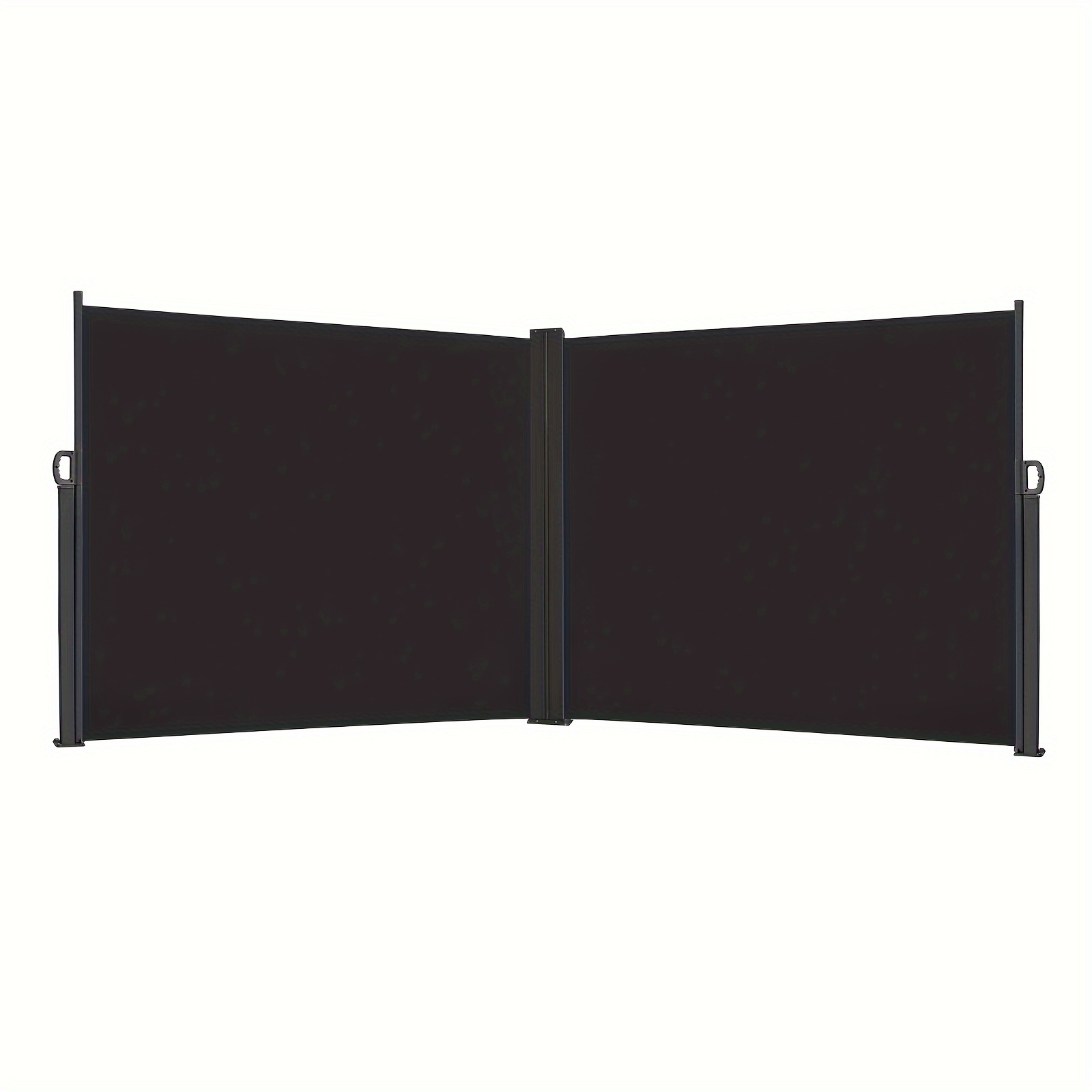 E-shop Ausziehbarer, doppelseitiger Sichtschutz für Markisen - Opaker, UV-Schutz 100% Polyester mit Aluminiumständer und Griff für Balkon und Terrasse