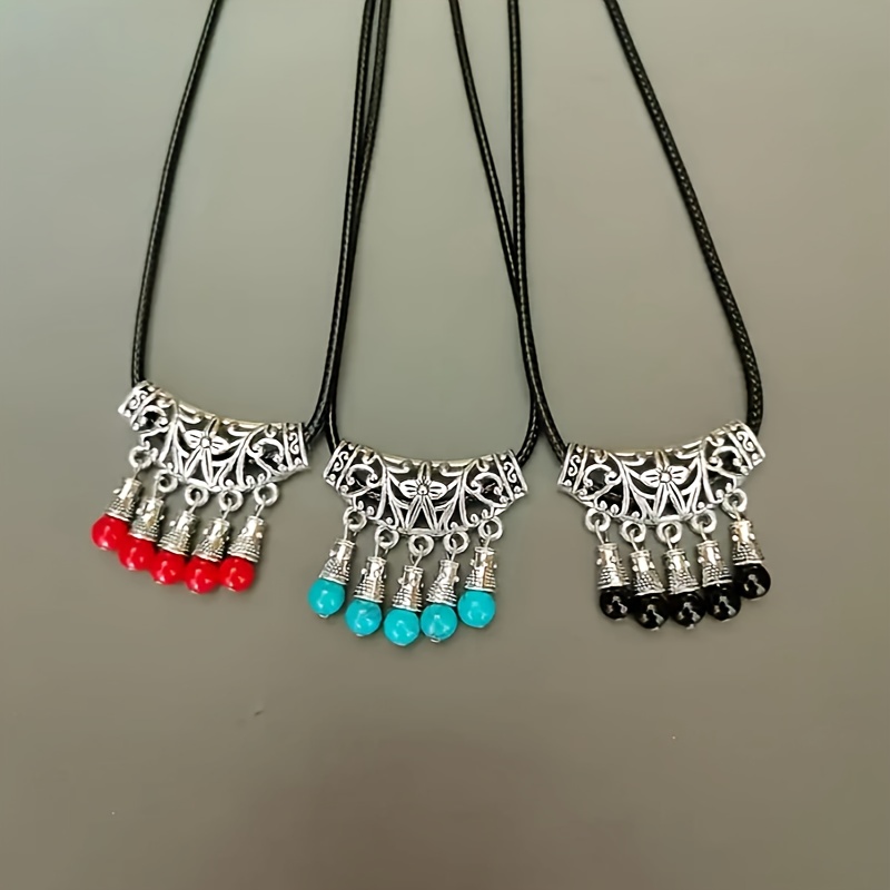 10pcs Hollow Vintage Tee Necklace Connectors