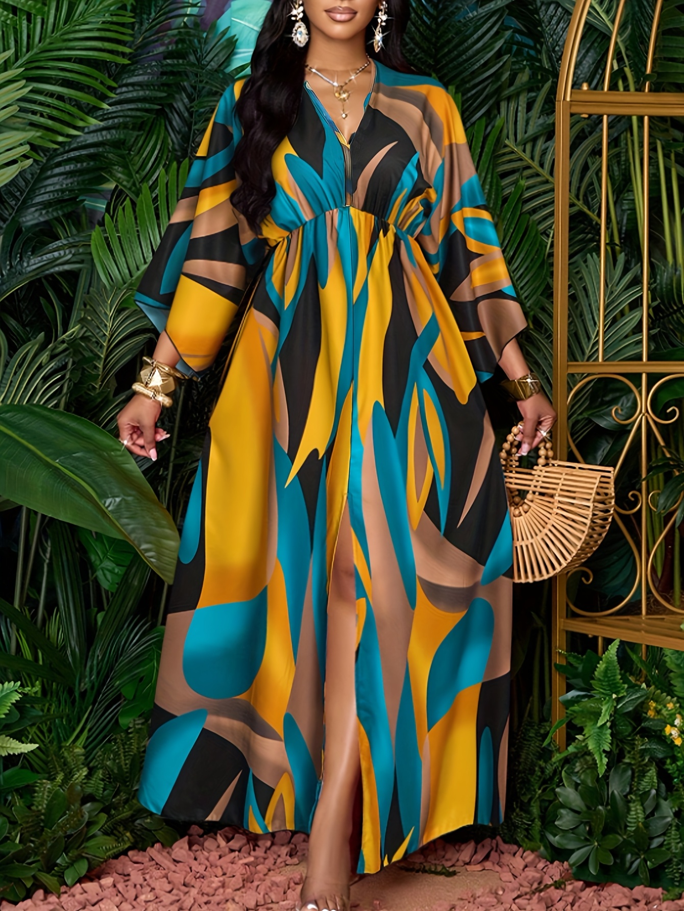 long sleeve midi dress for women ERDEM